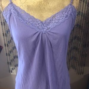 Lavender Tank Top XL by worthington with lace